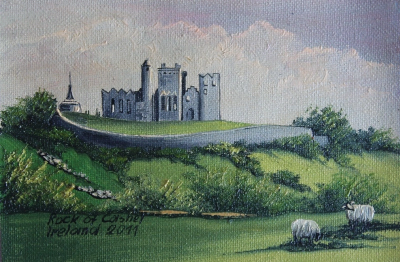 Rock of Cashel painting